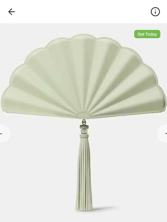 kate spade Handbags - kate spade Fan-Shaped Tassel Clutch in Pale Green